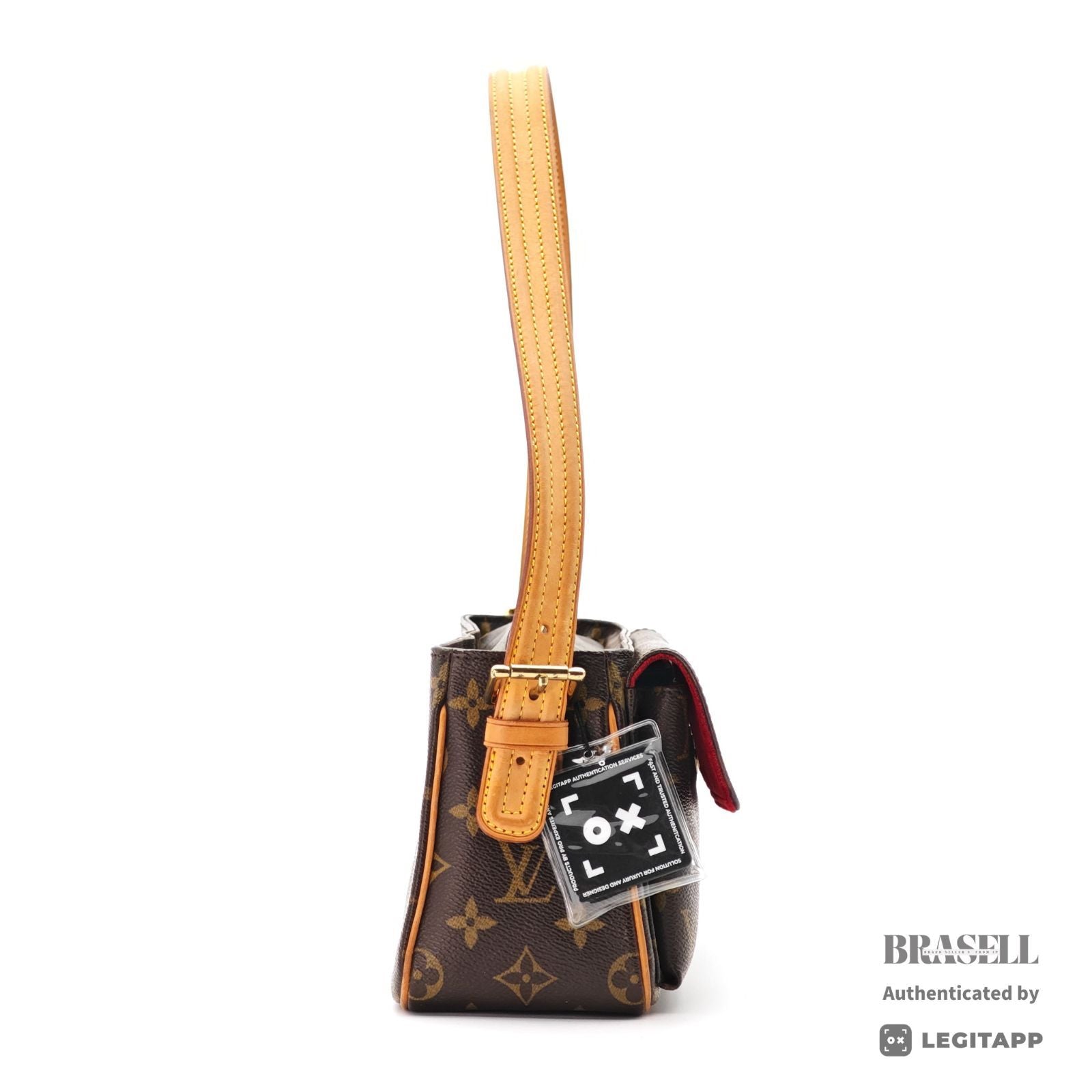 LOUIS VUITTON Monogram Vivacite MM M51164 Handbag Brown【ImportFeeFREE】