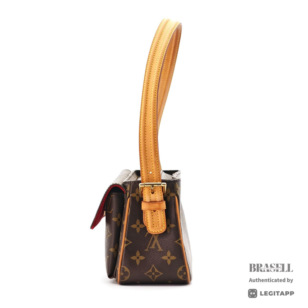 LOUIS VUITTON Monogram Vivacite MM M51164 Handbag Brown【ImportFeeFREE】