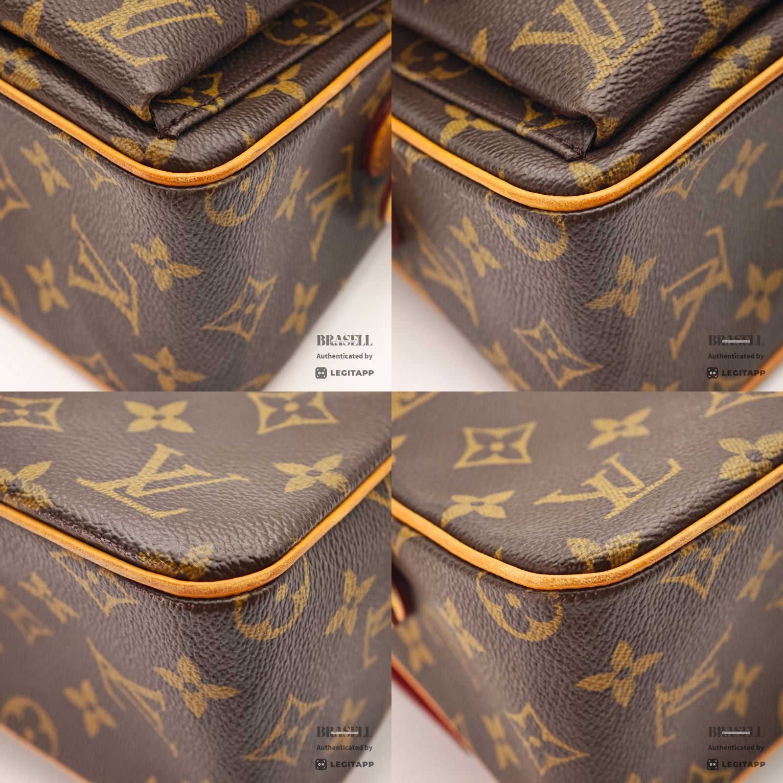 LOUIS VUITTON Monogram Vivacite MM M51164 Handbag Brown【ImportFeeFREE】