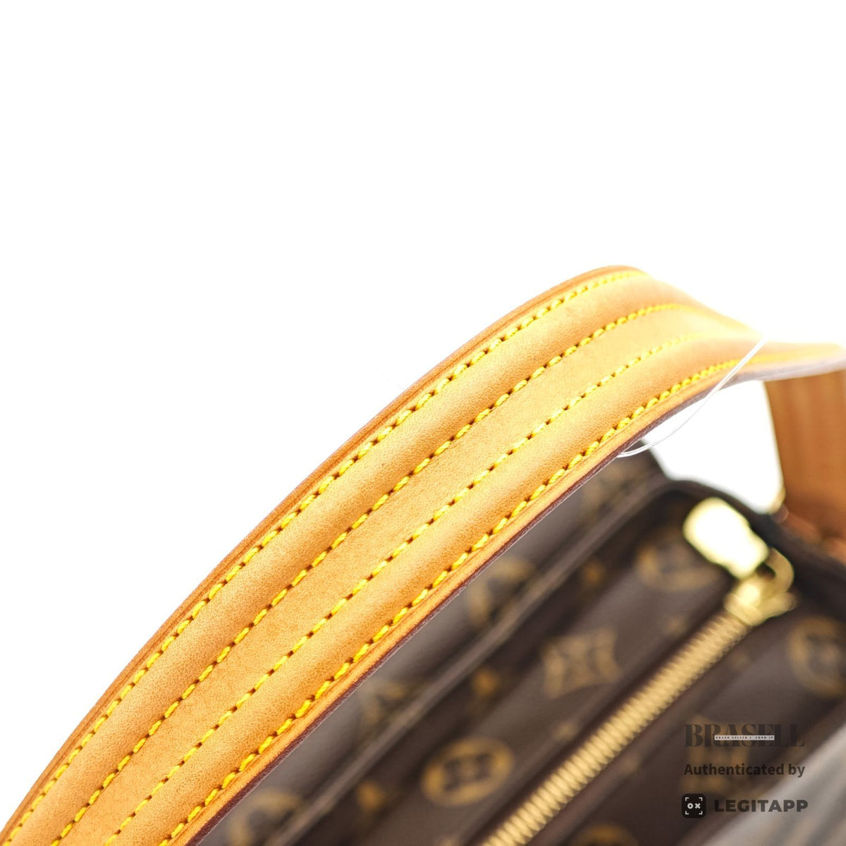 LOUIS VUITTON Monogram Vivacite MM M51164 Handbag Brown【ImportFeeFREE】