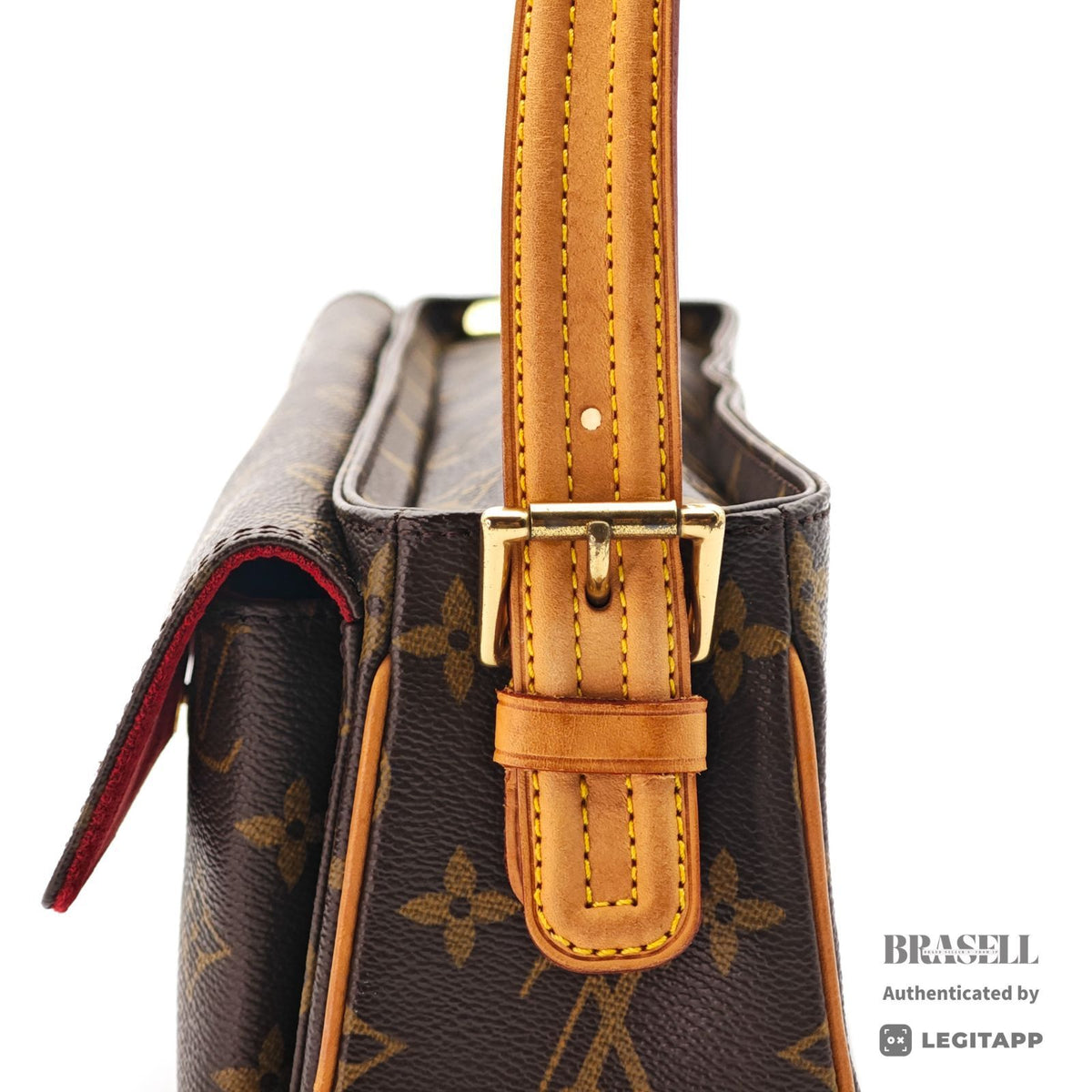LOUIS VUITTON Monogram Vivacite MM M51164 Handbag Brown【ImportFeeFREE】