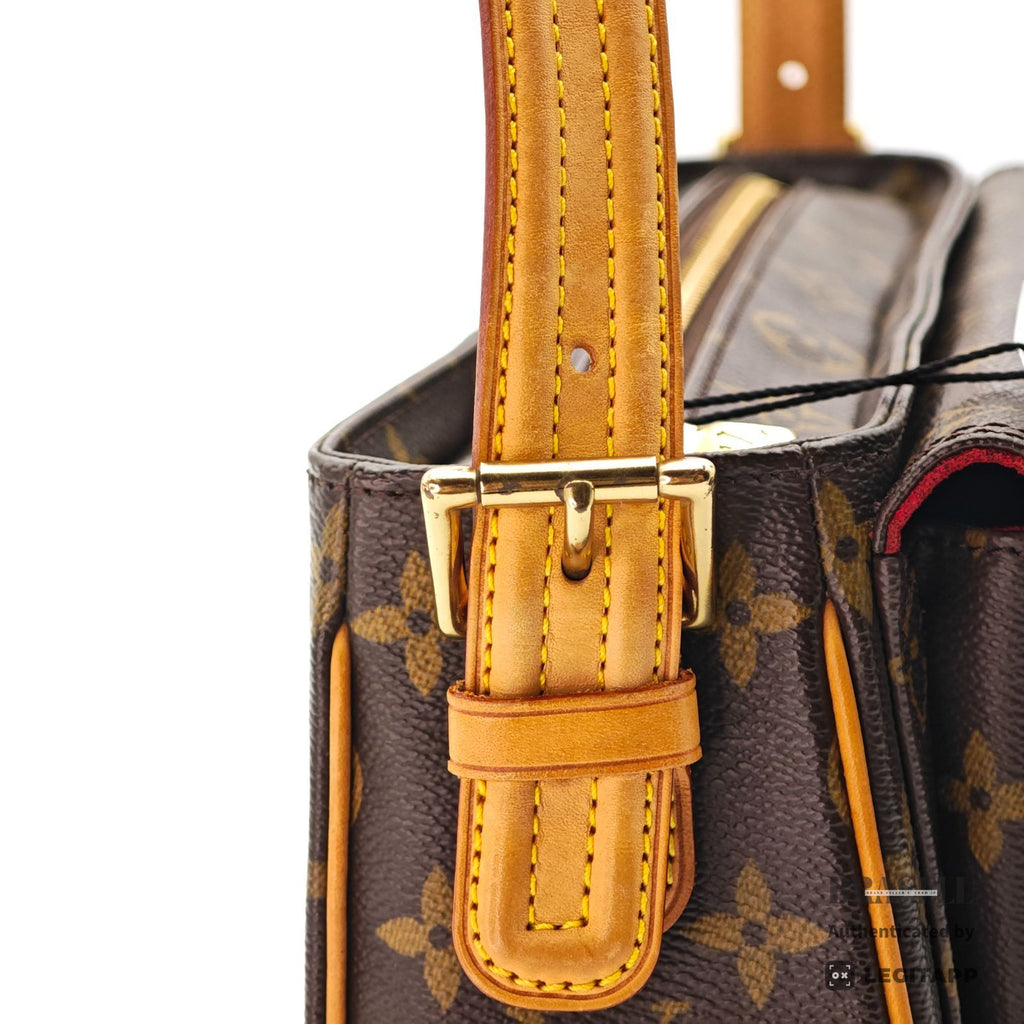 LOUIS VUITTON Monogram Vivacite MM M51164 Handbag Brown【ImportFeeFREE】