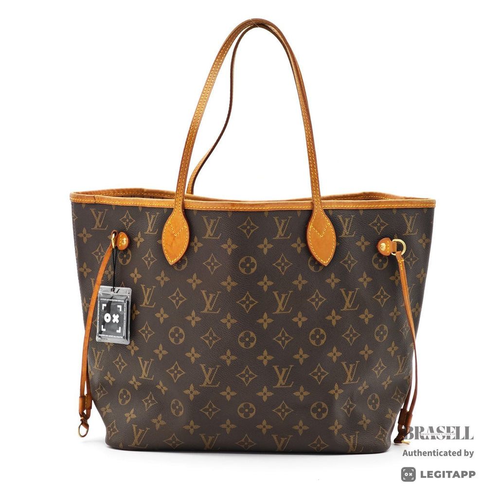 LOUIS VUITTON Monogram Neverfull MM M40156 Tote Bag Brown 【ImportFeeFREE】