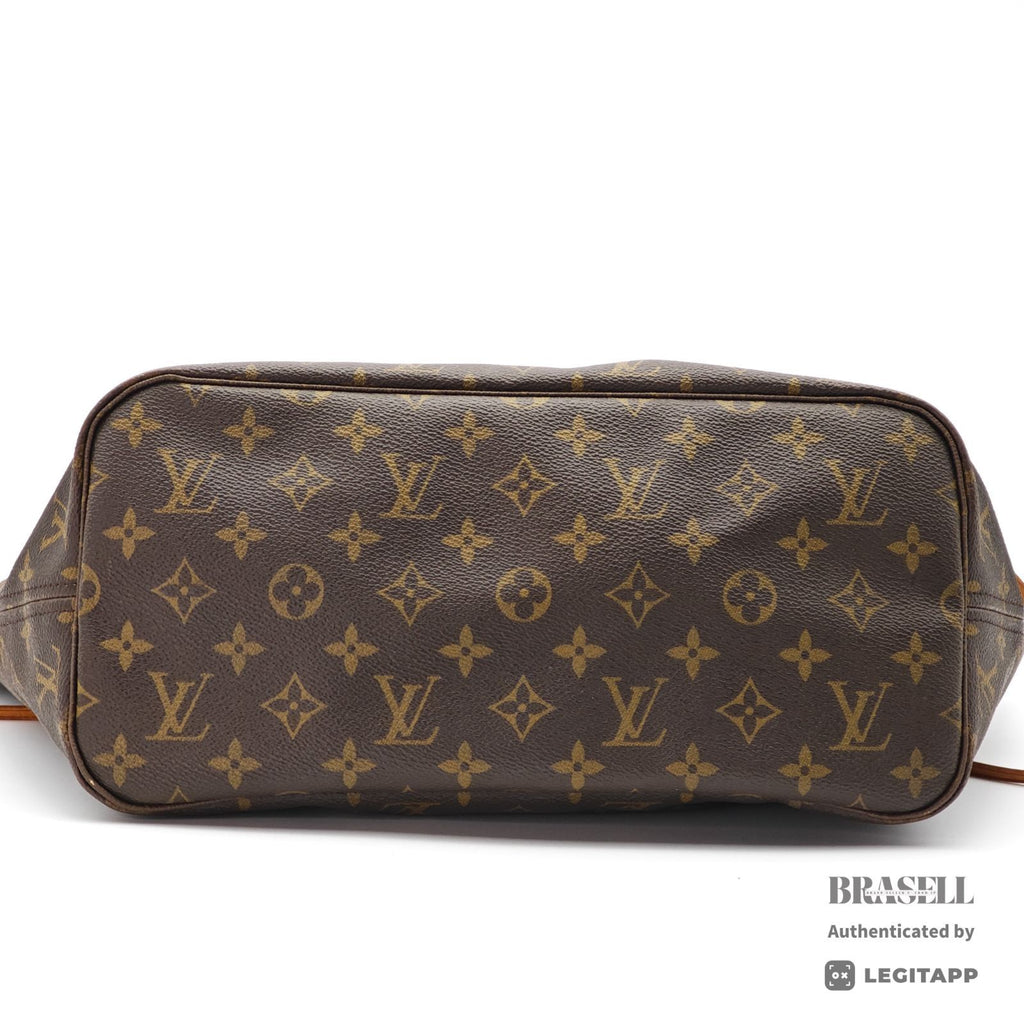 LOUIS VUITTON Monogram Neverfull MM M40156 Tote Bag Brown 【ImportFeeFREE】