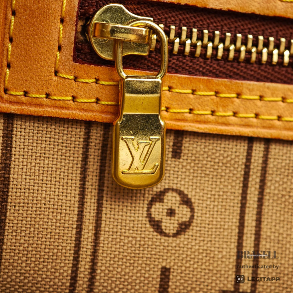 LOUIS VUITTON Monogram Neverfull MM M40156 Tote Bag Brown 【ImportFeeFREE】