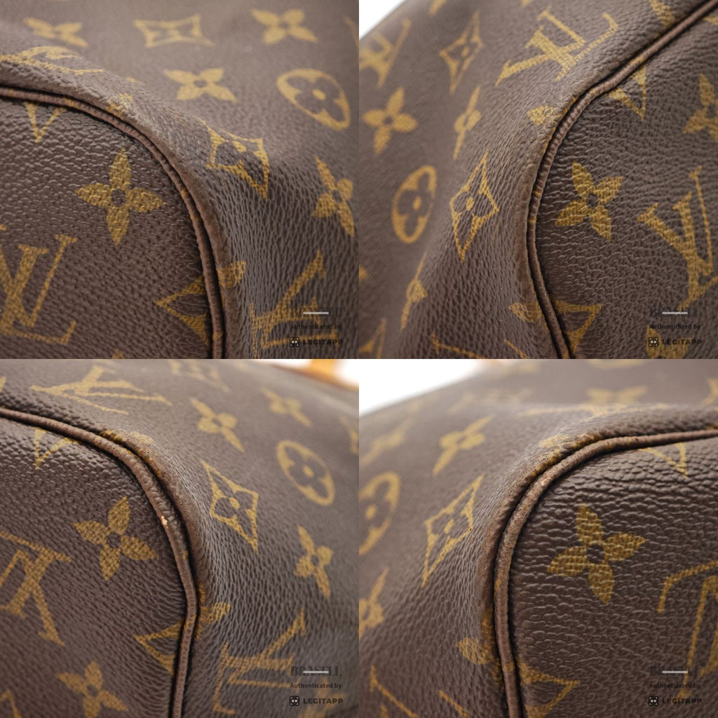 LOUIS VUITTON Monogram Neverfull MM M40156 Tote Bag Brown 【ImportFeeFREE】