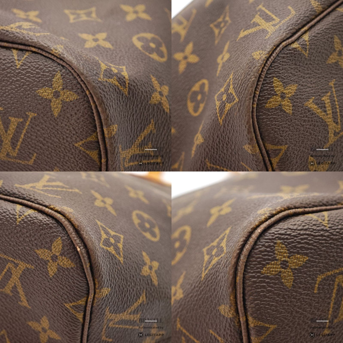 LOUIS VUITTON Monogram Neverfull MM M40156 Tote Bag Brown 【ImportFeeFREE】