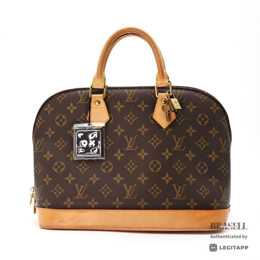 LOUIS VUITTON Monogram Alma M51130 Handbag Brown Padlock & Key【ImportFeeFREE】