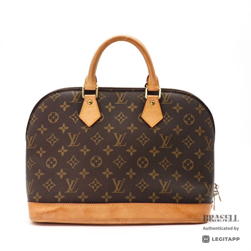 LOUIS VUITTON Monogram Alma M51130 Handbag Brown Padlock & Key【ImportFeeFREE】