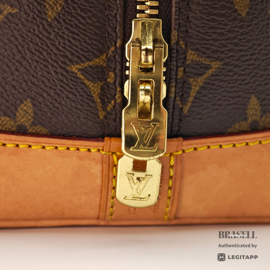 LOUIS VUITTON Monogram Alma M51130 Handbag Brown Padlock & Key【ImportFeeFREE】