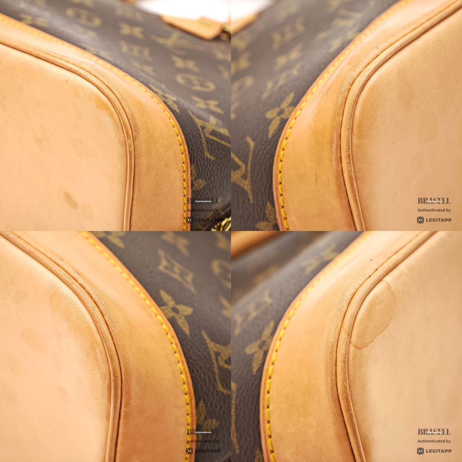 LOUIS VUITTON Monogram Alma M51130 Handbag Brown Padlock & Key【ImportFeeFREE】