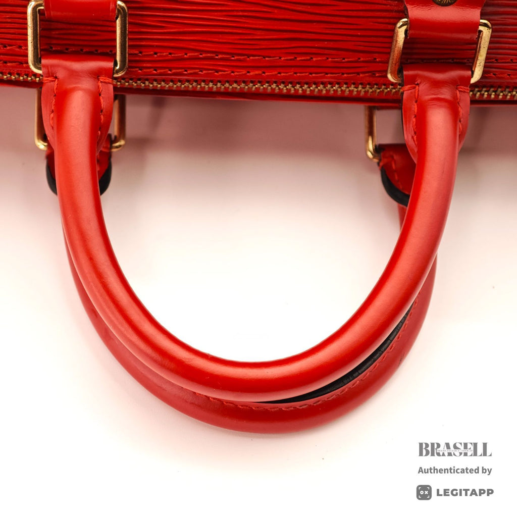 LOUIS VUITTON Epi Speedy 25 M43017 Handbag Red 【ImportFeeFREE】
