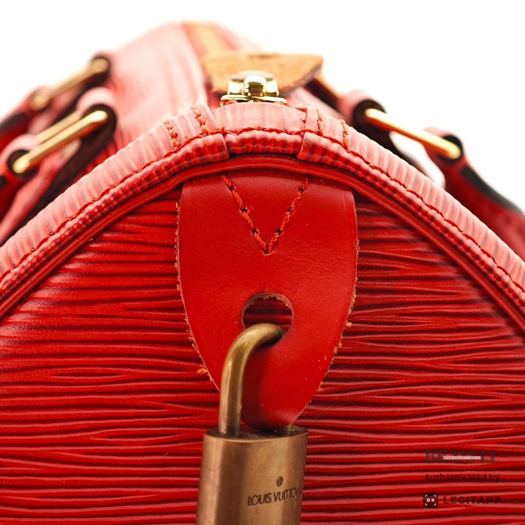 LOUIS VUITTON Epi Speedy 25 M43017 Handbag Red 【ImportFeeFREE】