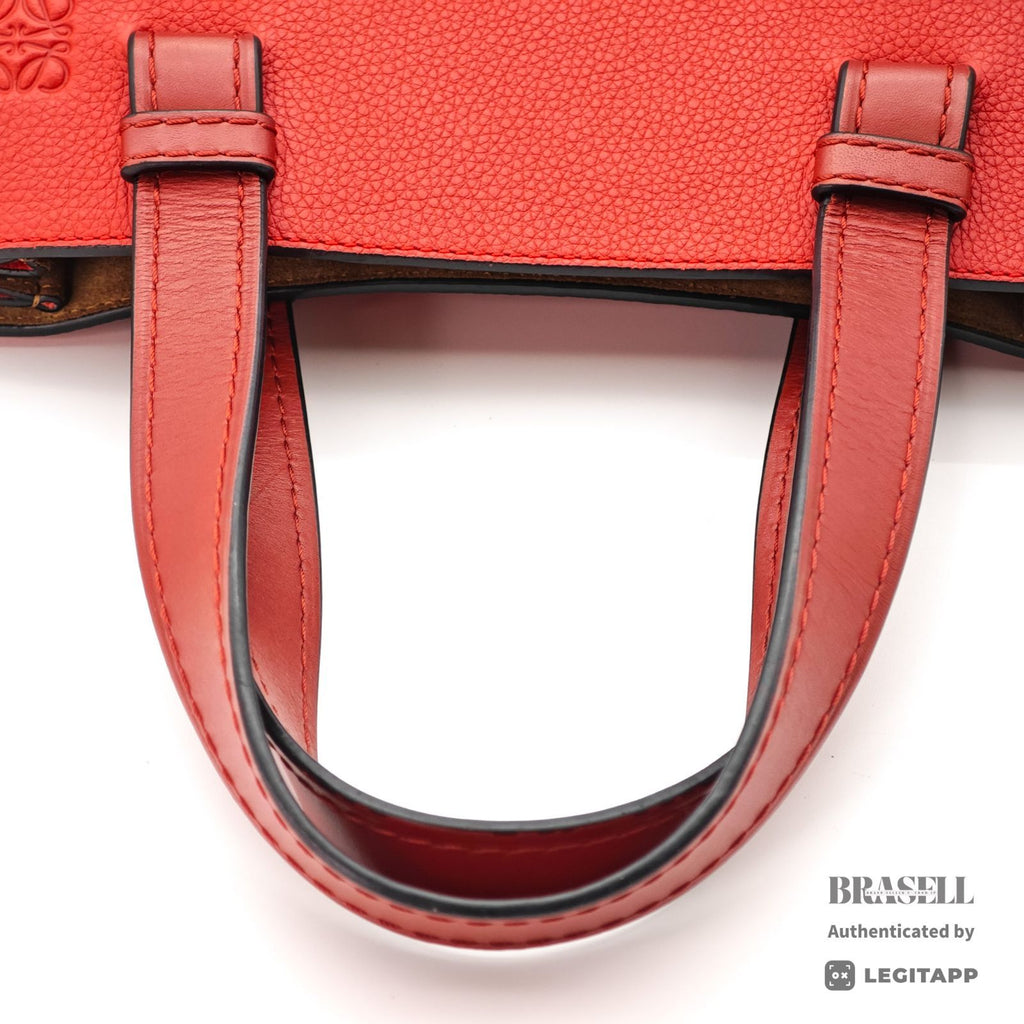 LOEWE Gate Top Handle Small Bag Red Women's with Dust Bag【ImportFeeFREE】