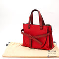 LOEWE Gate Top Handle Small Bag Red Women's with Dust Bag【ImportFeeFREE】