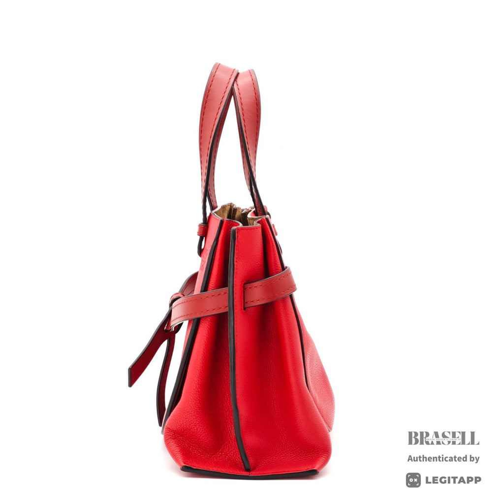 LOEWE Gate Top Handle Small Bag Red Women's with Dust Bag【ImportFeeFREE】