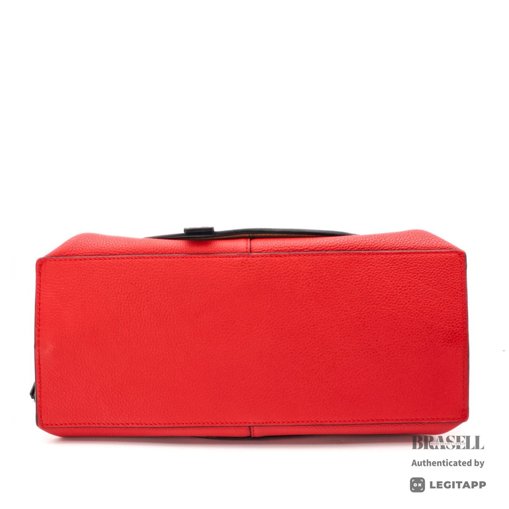 LOEWE Gate Top Handle Small Bag Red Women's with Dust Bag【ImportFeeFREE】