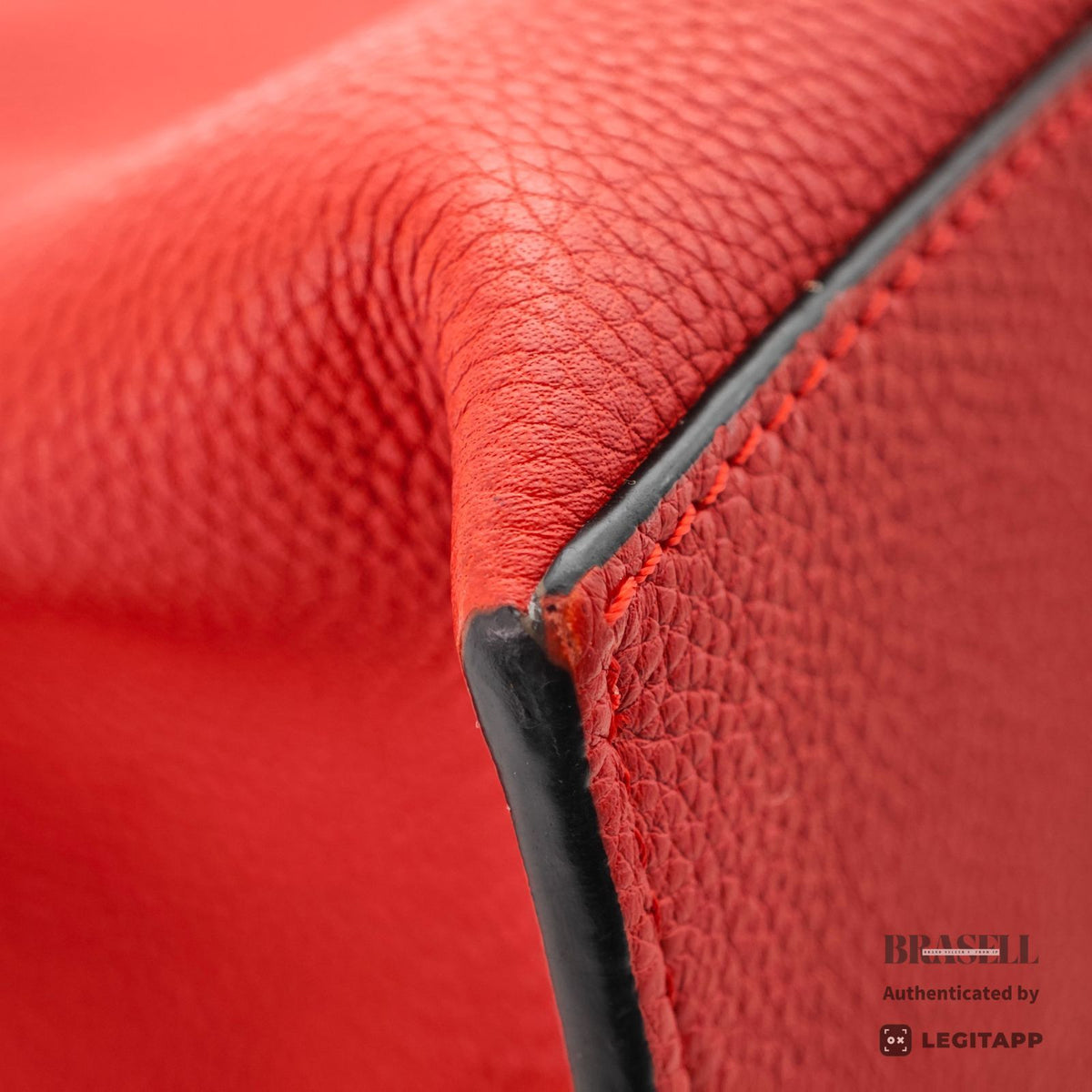 LOEWE Gate Top Handle Small Bag Red Women's with Dust Bag【ImportFeeFREE】