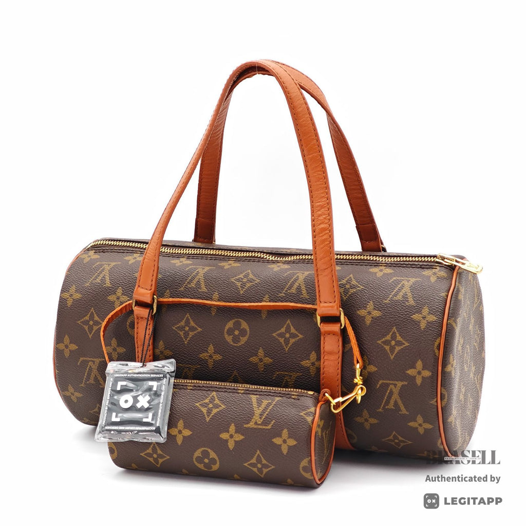 LOUIS VUITTON Papillon 30 M51385 Hand Bag Monogram Canvas Brown【ImportFeeFREE】