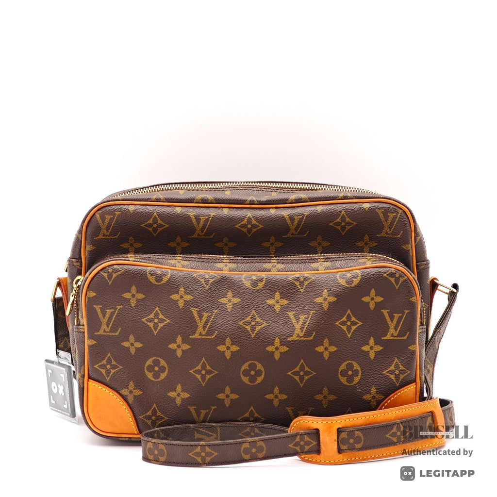 LOUIS VUITTON Monogram Nile M45244 Shoulder Bag Brown【ImportFeeFREE】