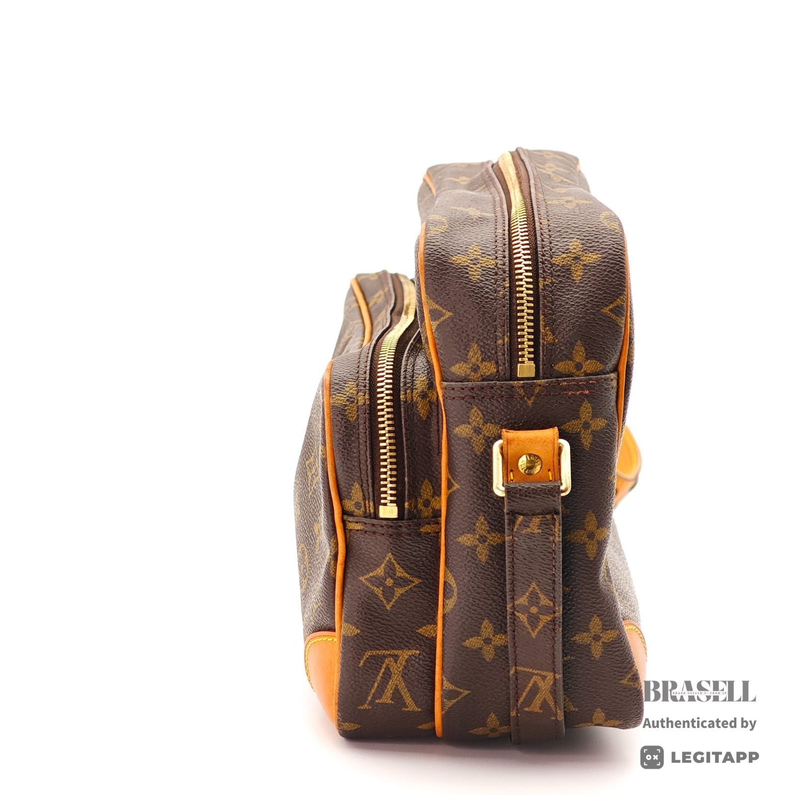 LOUIS VUITTON Monogram Nile M45244 Shoulder Bag Brown【ImportFeeFREE】