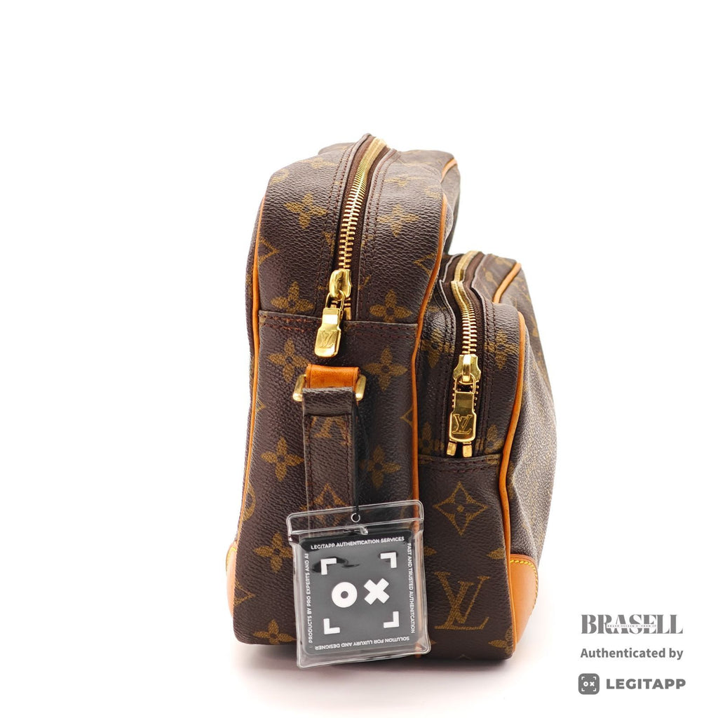 LOUIS VUITTON Monogram Nile M45244 Shoulder Bag Brown【ImportFeeFREE】