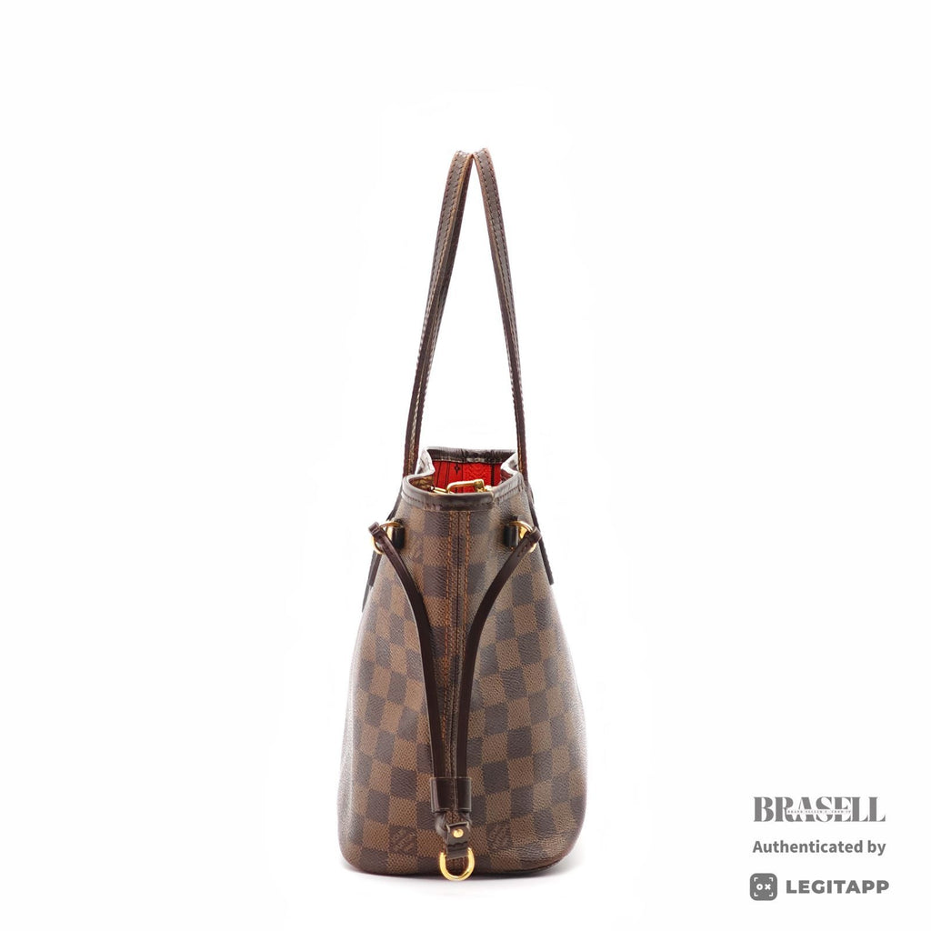 LOUIS VUITTON Damier Ebene Neverfull PM N41359 Tote Bag Brown【ImportFeeFREE】