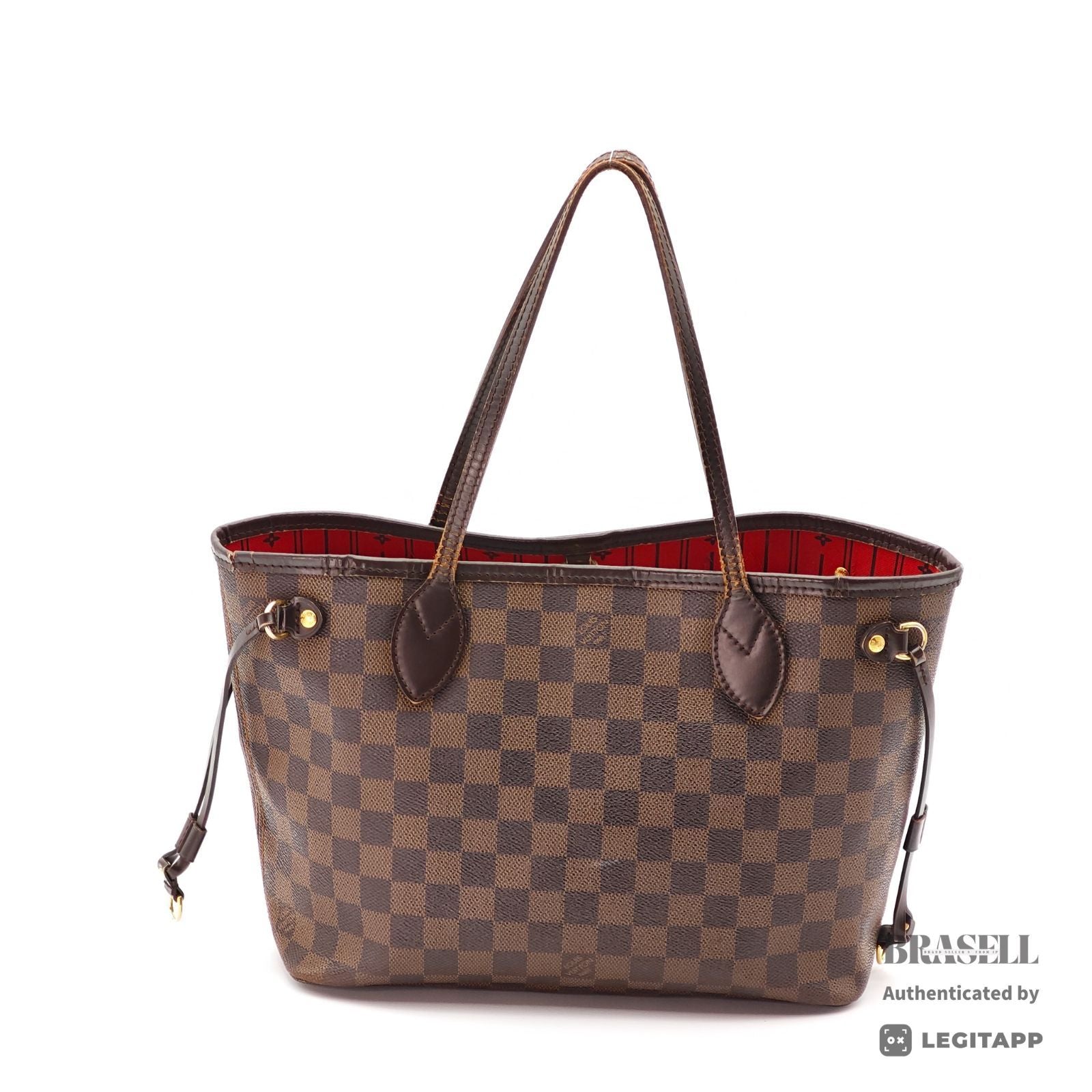 LOUIS VUITTON Damier Ebene Neverfull PM N41359 Tote Bag Brown【ImportFeeFREE】