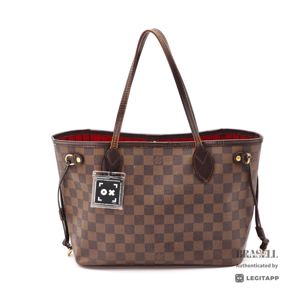 LOUIS VUITTON Damier Ebene Neverfull PM N41359 Tote Bag Brown【ImportFeeFREE】