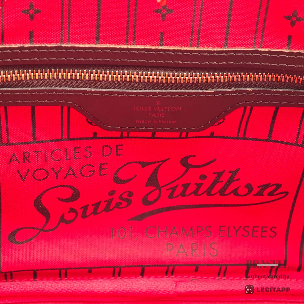 LOUIS VUITTON Damier Ebene Neverfull PM N41359 Tote Bag Brown【ImportFeeFREE】