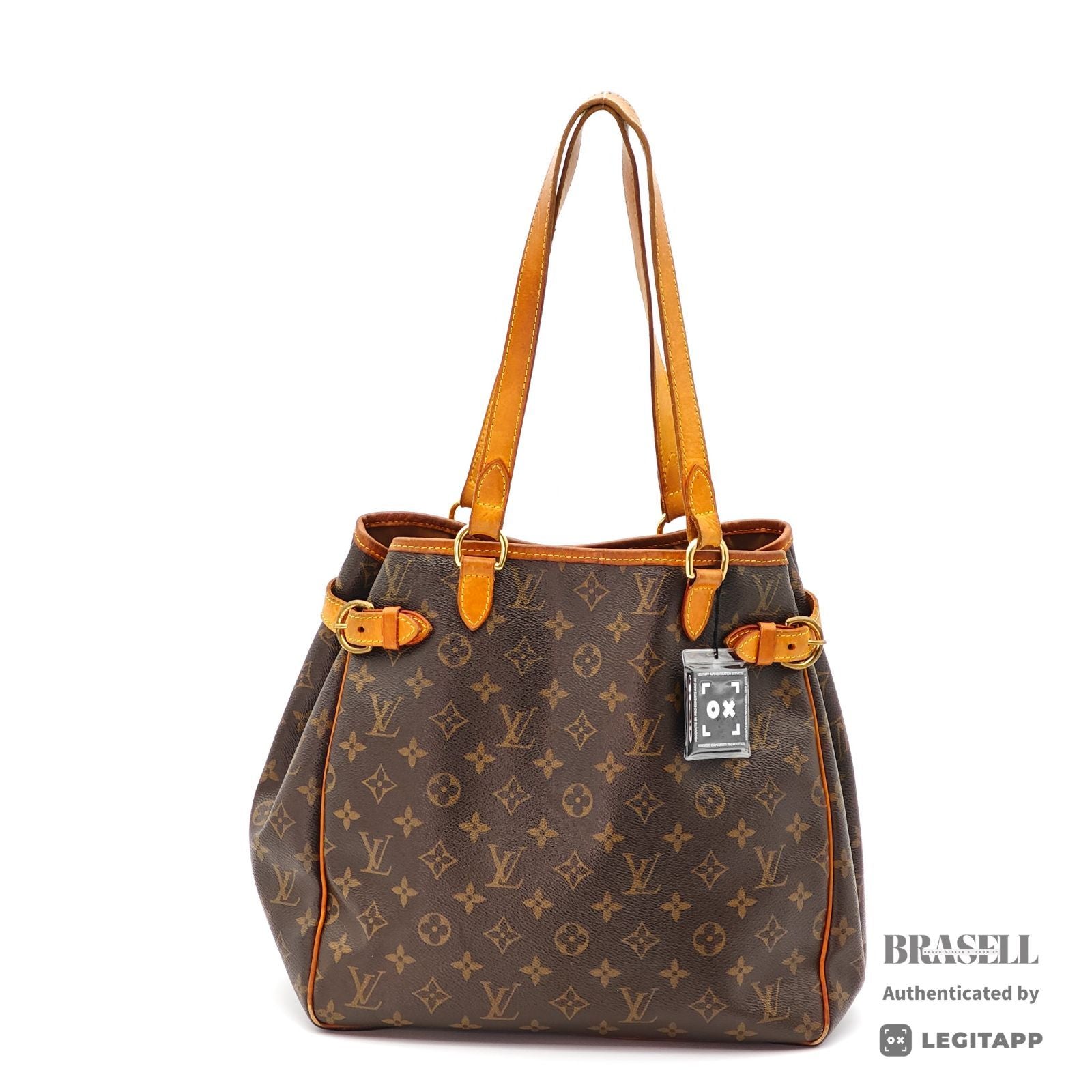 LOUIS VUITTON Monogram Batignolles M51153 Tote Bag Brown Women'【ImportFeeFREE】