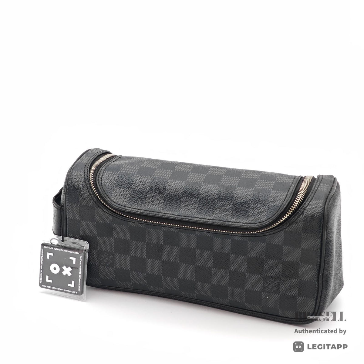 LOUIS VUITTON Damier Graphite Toiletry Bag N47625 【ImportFeeFREE】