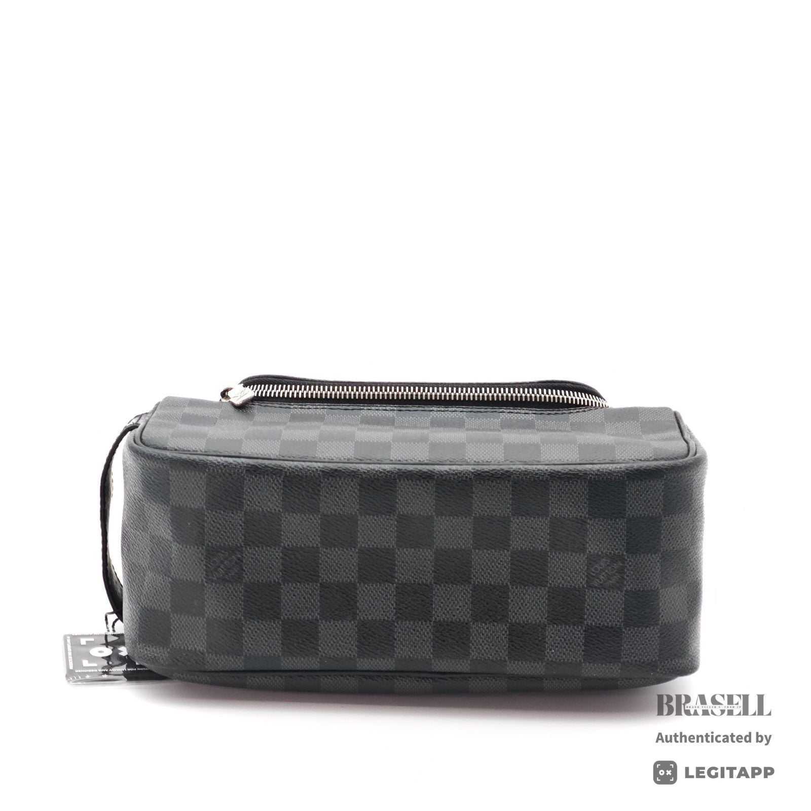 LOUIS VUITTON Damier Graphite Toiletry Bag N47625 【ImportFeeFREE】