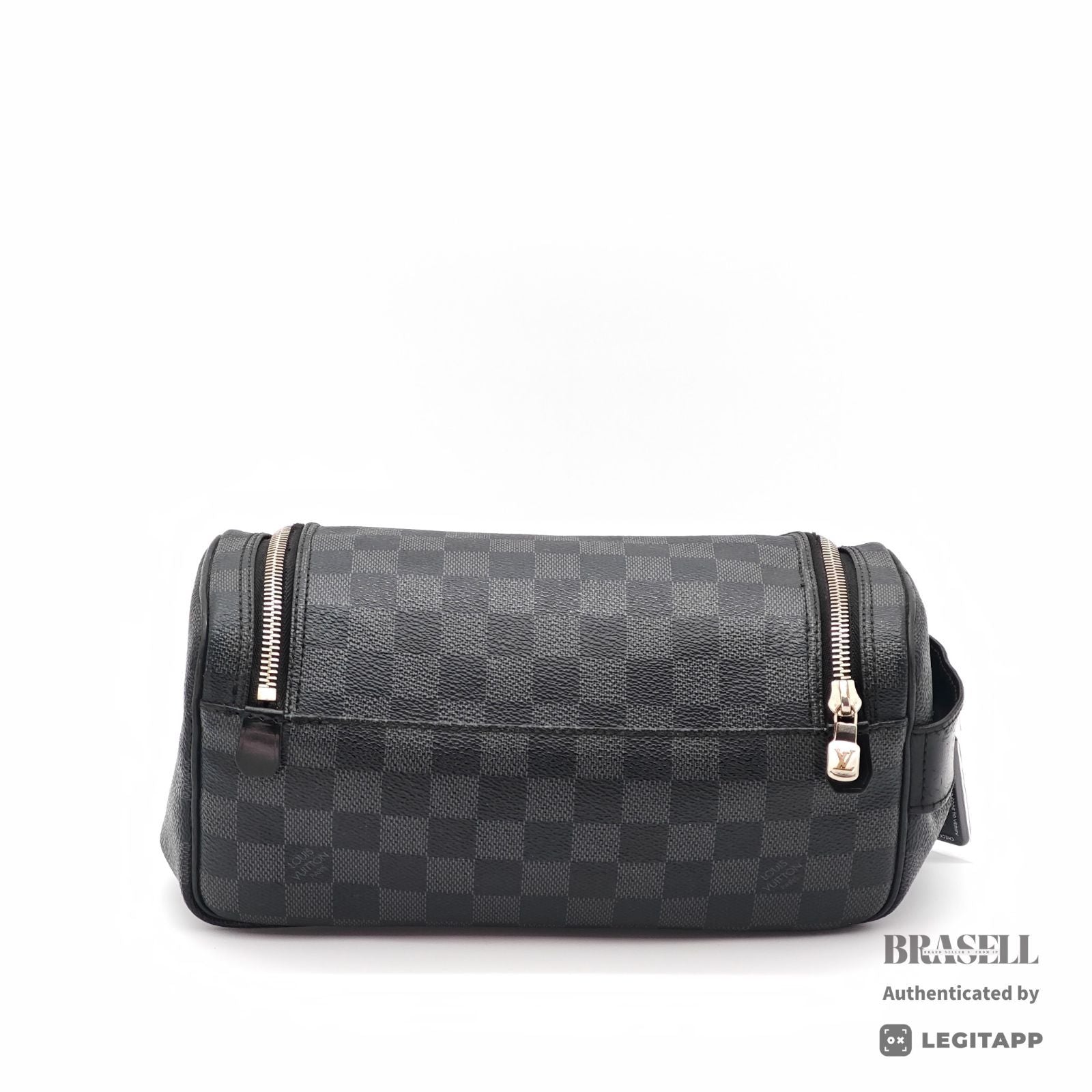 LOUIS VUITTON Damier Graphite Toiletry Bag N47625 【ImportFeeFREE】