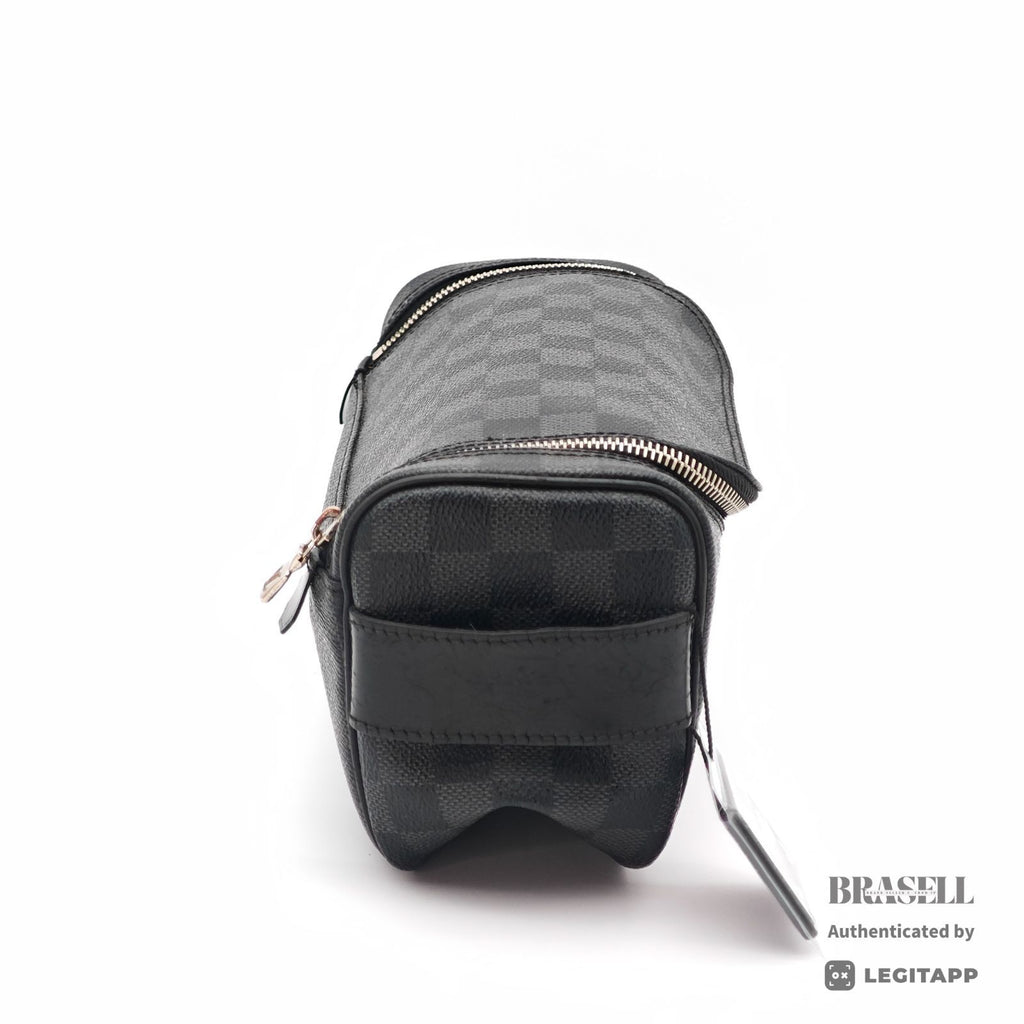 LOUIS VUITTON Damier Graphite Toiletry Bag N47625 【ImportFeeFREE】