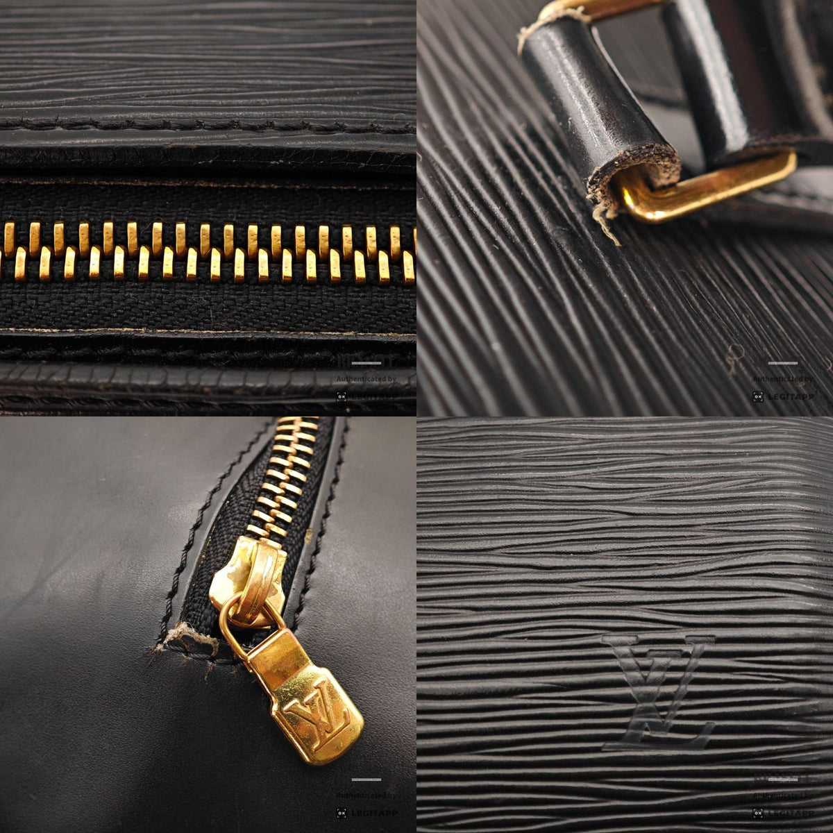 LOUIS VUITTON Epi Soufflot M52222 Handbag Black with Dust Bag【ImportFeeFREE】