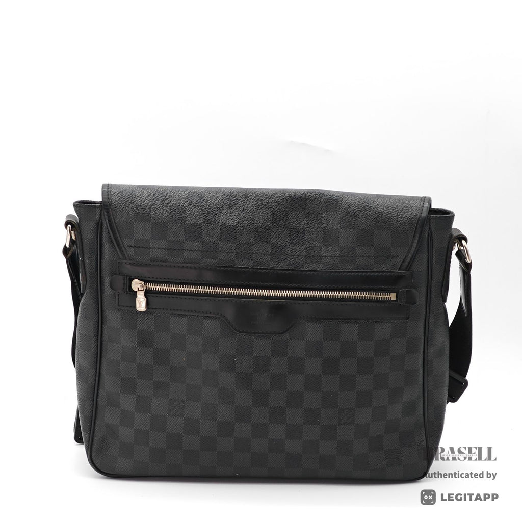 LOUIS VUITTON Damier Graphite Daniel MM N58029 Shoulder Bag【ImportFeeFREE】