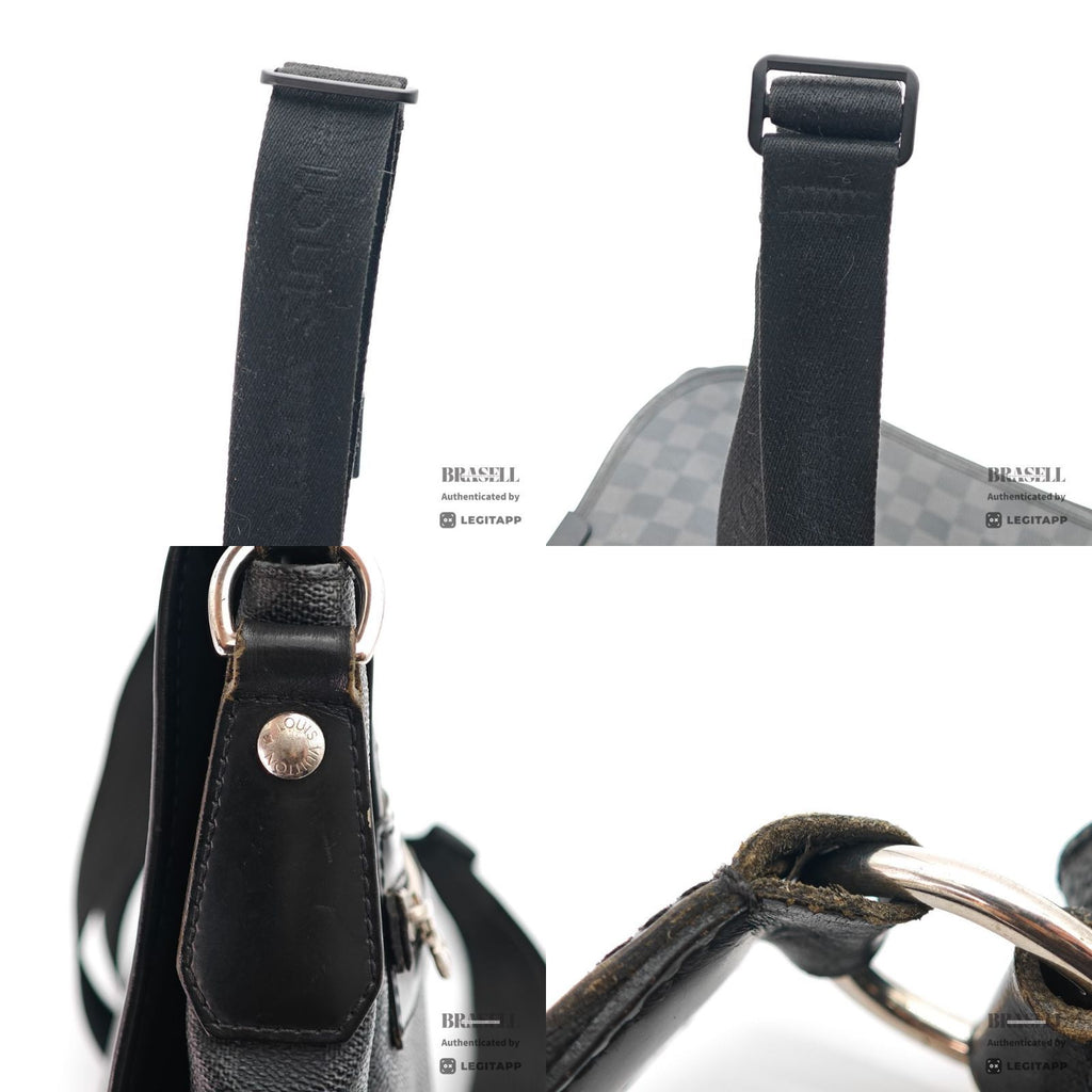 LOUIS VUITTON Damier Graphite Daniel MM N58029 Shoulder Bag【ImportFeeFREE】