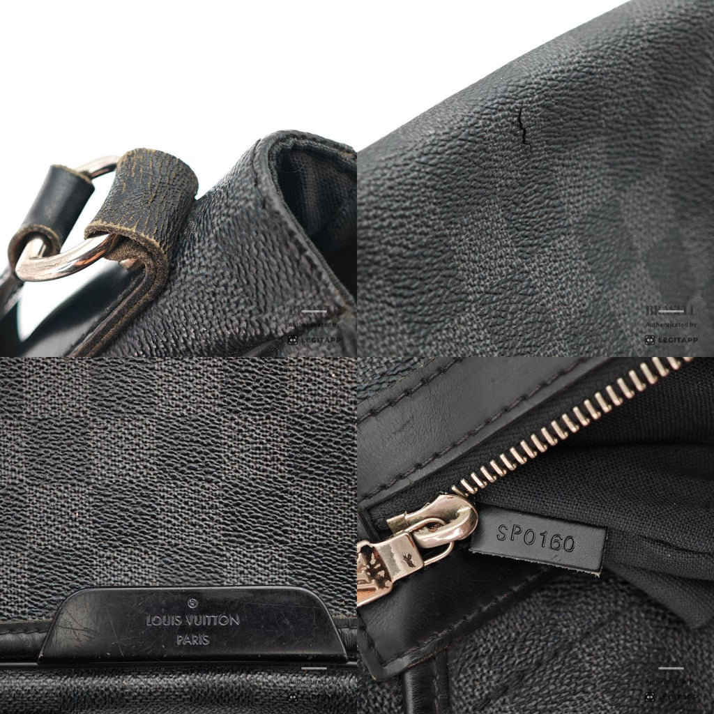 LOUIS VUITTON Damier Graphite Daniel MM N58029 Shoulder Bag【ImportFeeFREE】