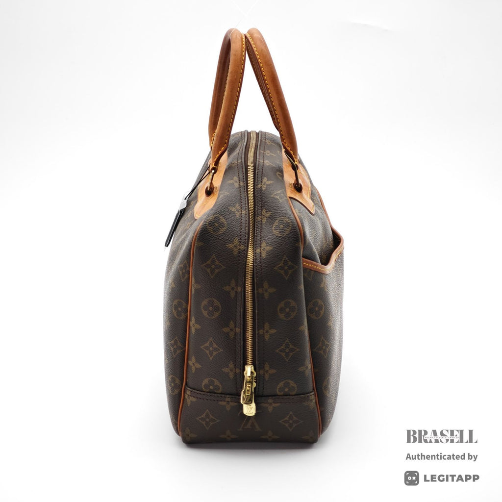 LOUIS VUITTON Deauville Monogram Canvas Brown Hand Bag M47270 【ImportFeeFREE】