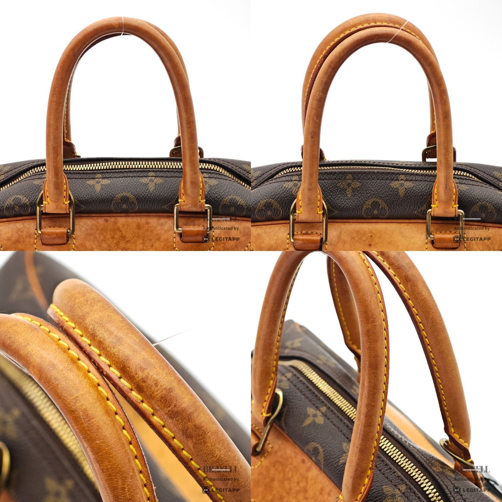 LOUIS VUITTON Deauville Monogram Canvas Brown Hand Bag M47270 【ImportFeeFREE】