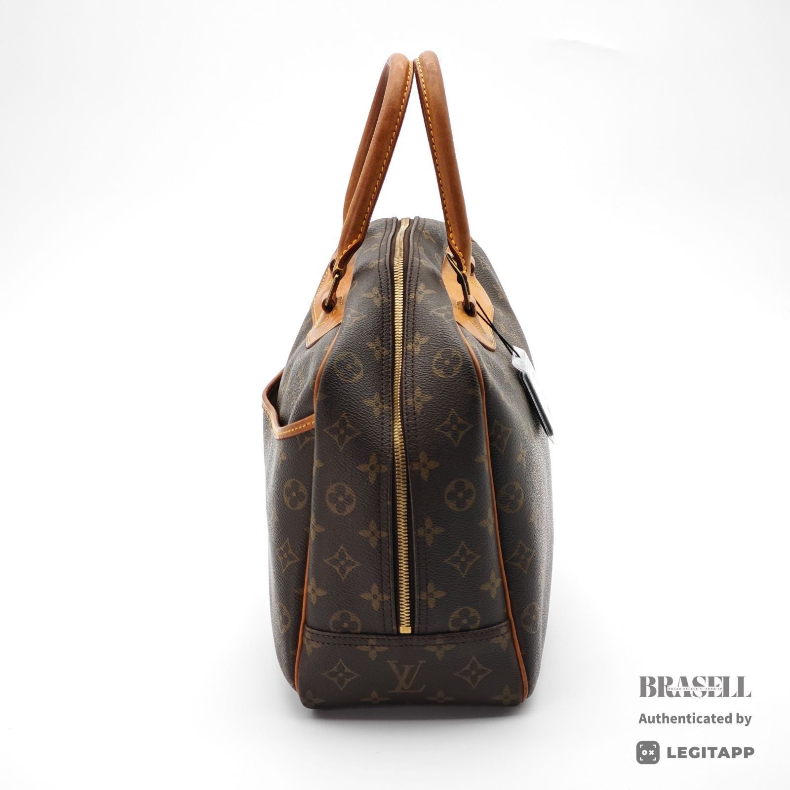 LOUIS VUITTON Deauville Monogram Canvas Brown Hand Bag M47270 【ImportFeeFREE】