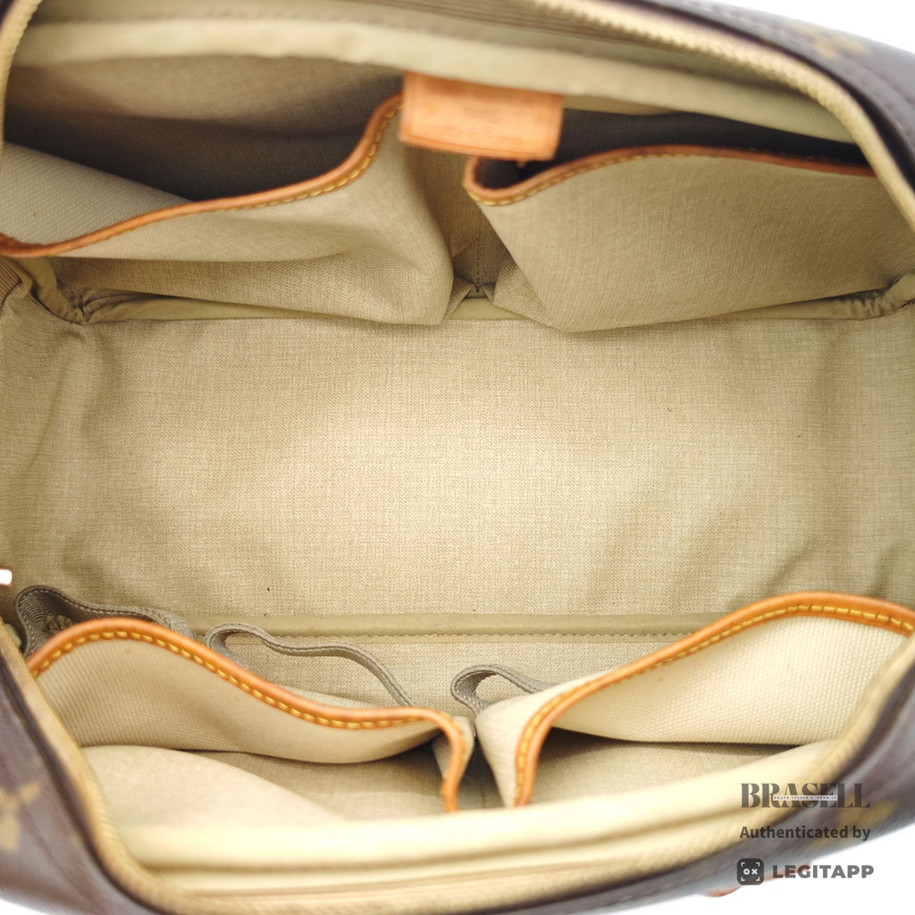 LOUIS VUITTON Deauville Monogram Canvas Brown Hand Bag M47270 【ImportFeeFREE】