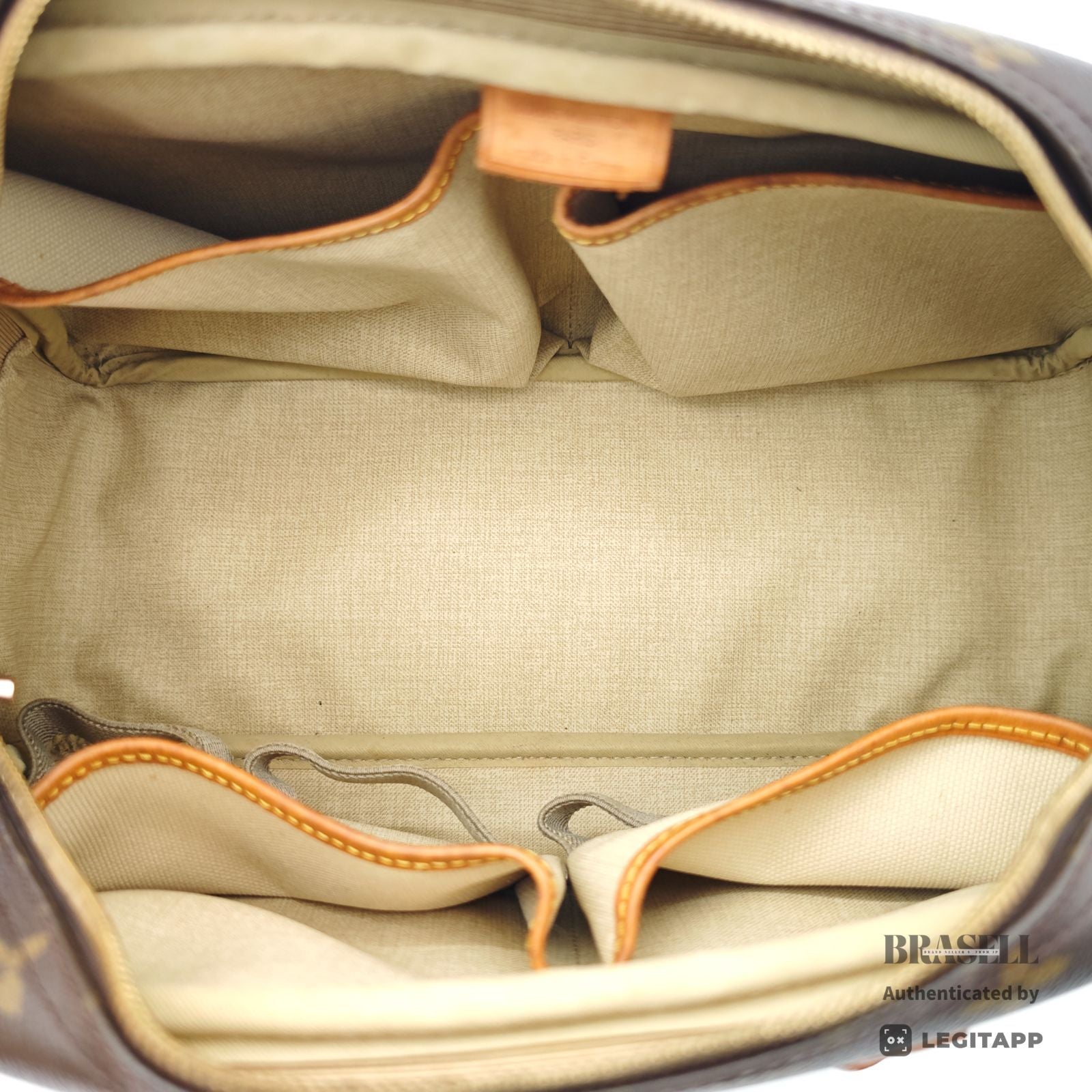 LOUIS VUITTON Deauville Monogram Canvas Brown Hand Bag M47270 【ImportFeeFREE】