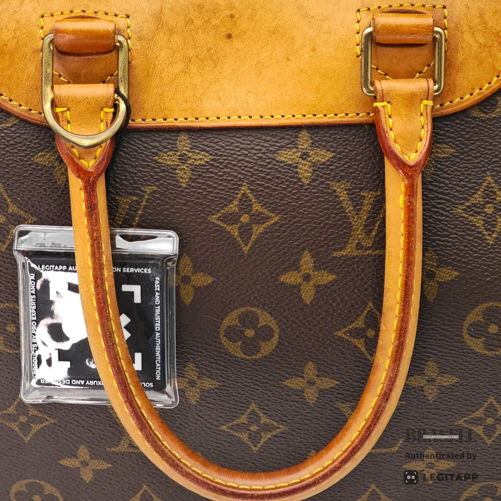 LOUIS VUITTON Deauville Monogram Canvas Brown Hand Bag M47270 【ImportFeeFREE】