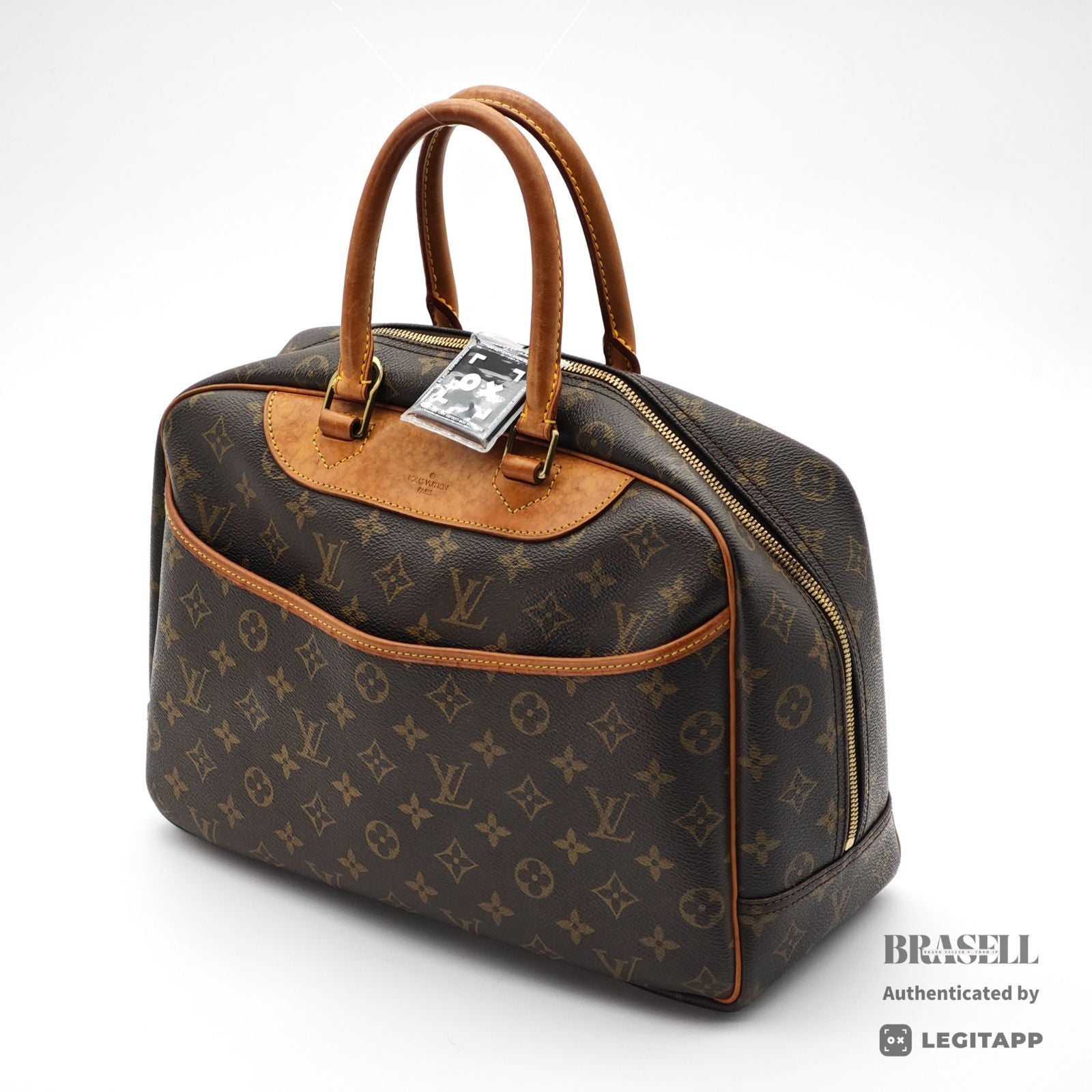 LOUIS VUITTON Deauville Monogram Canvas Brown Hand Bag M47270 【ImportFeeFREE】