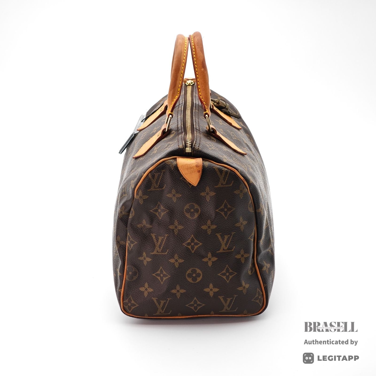 LOUIS VUITTON Speedy 30 Handbag Monogram Canvas Brown M41108 【ImportFeeFREE】