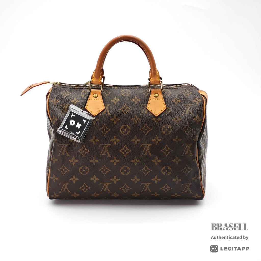 LOUIS VUITTON Speedy 30 Handbag Monogram Canvas Brown M41108 【ImportFeeFREE】