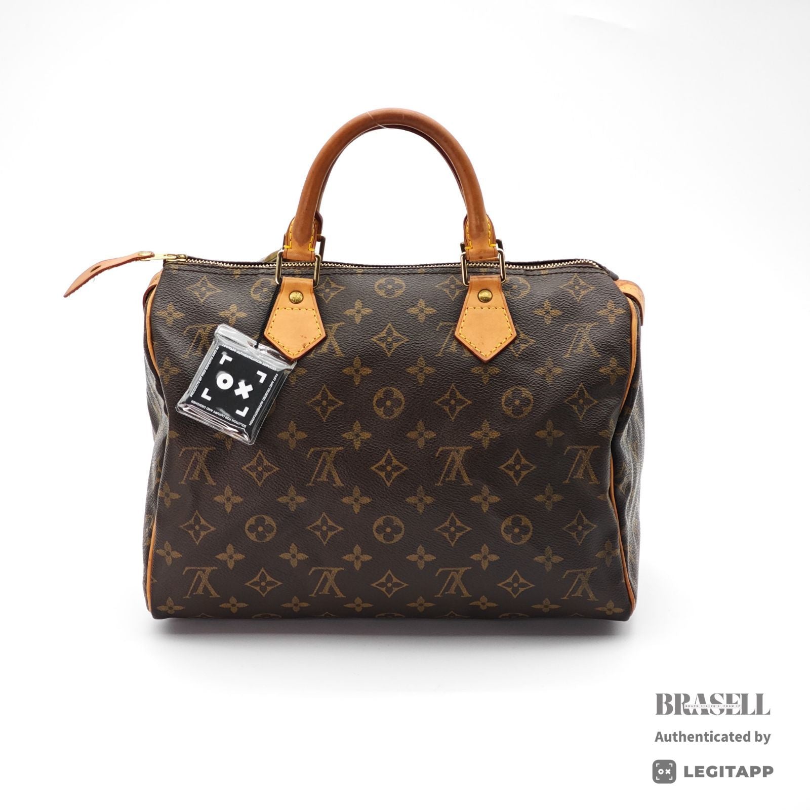 LOUIS VUITTON Speedy 30 Handbag Monogram Canvas Brown M41108 【ImportFeeFREE】
