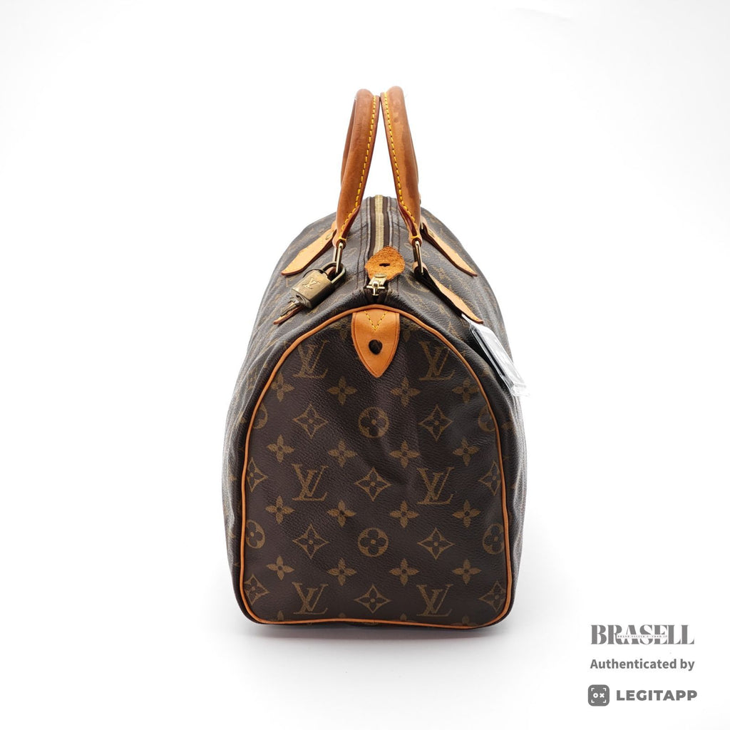 LOUIS VUITTON Speedy 30 Handbag Monogram Canvas Brown M41108 【ImportFeeFREE】